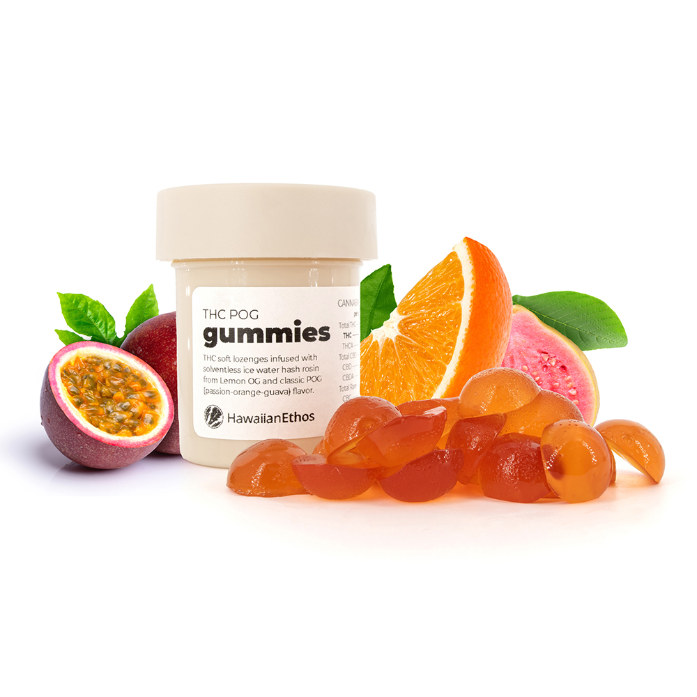 P.O.G. Gummies (Millions of Peaches) - 10pk - Lozenge - THC:  THCA:  CBD: 