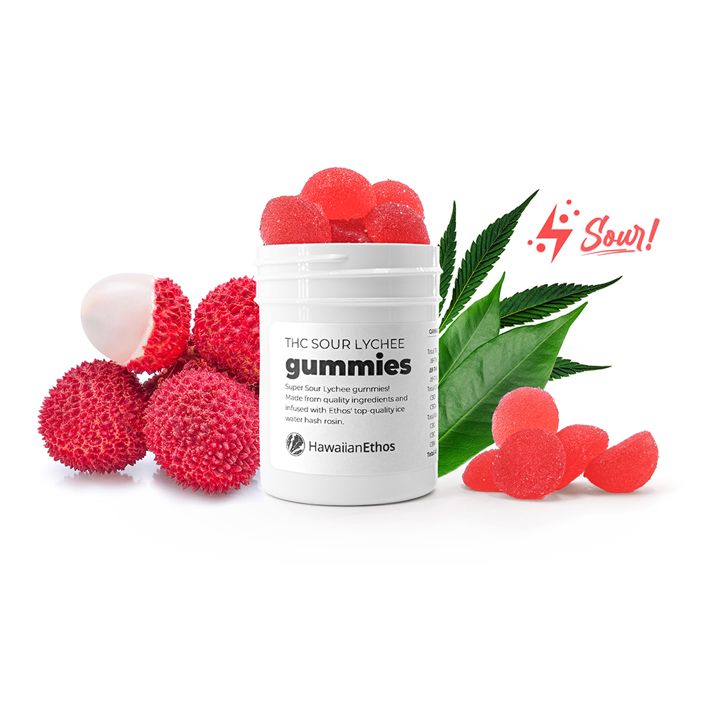  Sour Lychee Gummies (The Spice) - 10pk - Lozenge - THC: 10mg THCA:  CBD: 