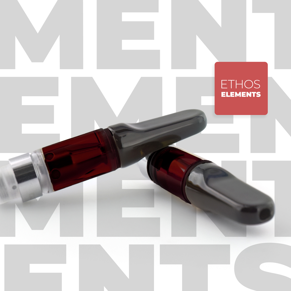 Ethos Elements - Hawaiis Finest Kush CO2 - Distillate Cartridge - Cartridge - THC: 76.7 THCA: 1.0 CBD: 