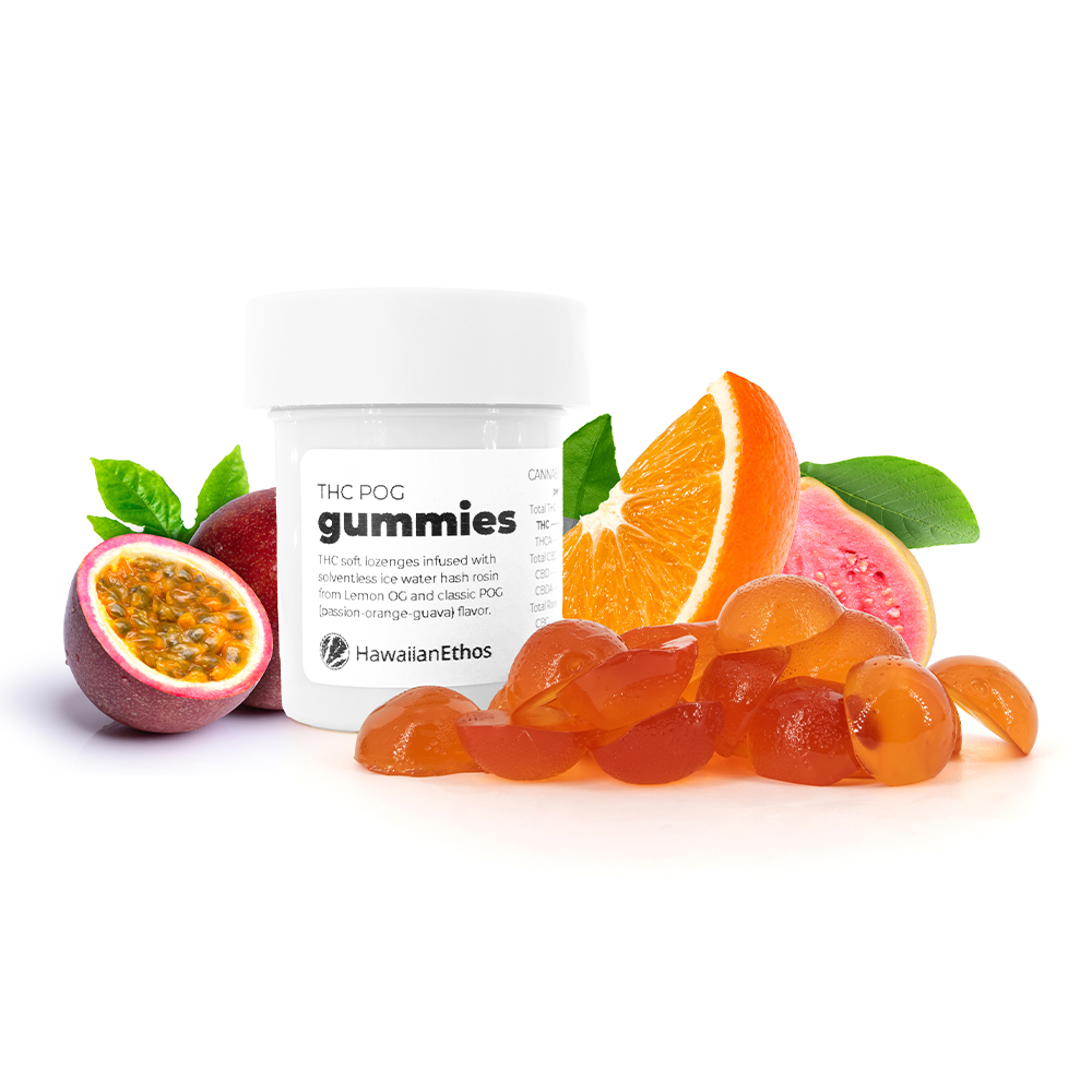 P.O.G. Gummies (Millions of Peaches) - 10pk - Lozenge - THC:  THCA:  CBD: 