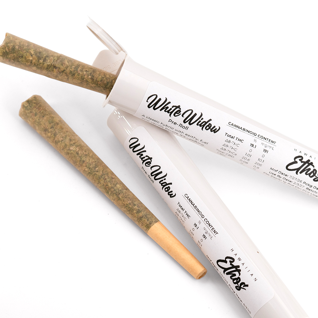 White Widow - 1g Pre-Roll - Flower - THC: 19.1% THCA: 20.6% CBD: 0