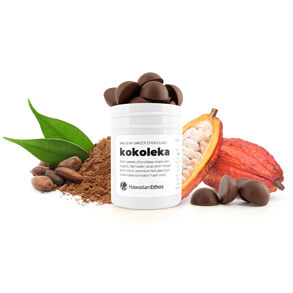 Kokoleka Dark Chocolate 66% (Millions of Peaches) - 20pk - Lozenge - THC: 10mg THCA:  CBD: 