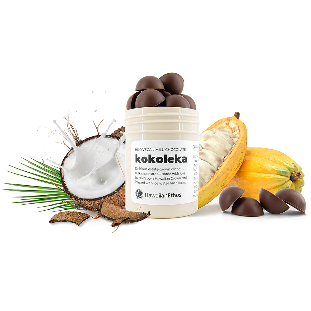 Kokoleka Hilo Crown Milk Chocolate (MOP-20pk) - Lozenge - THC: 9.32mg THCA:  CBD: 